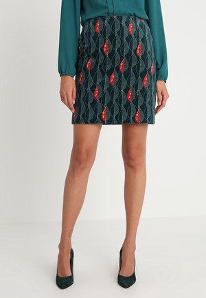 Falda acampanada - dark green