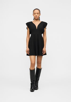 LUCIA  SLEEVE SKATER DRESS - Φόρεμα ημέρας - black