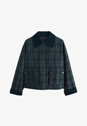 Next, REGULAR FIT -HERTIAGE CORD COLLAR - Outdoorová bunda - navy check
