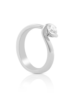 MUAU Schmuck, SOLITAIRE RING DIAMANT 0.50CT. - Bague - weißgoldfarben
