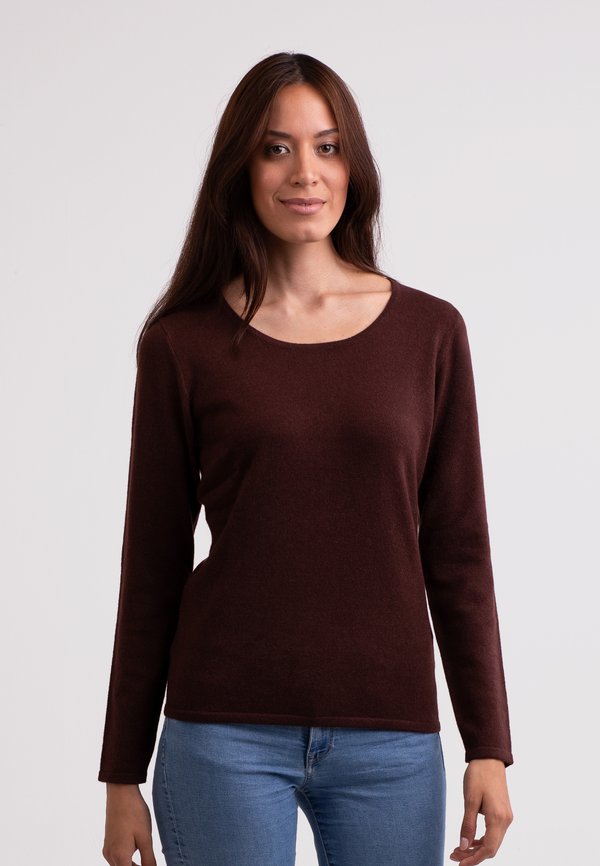 Strickpullover - zinnoberrot