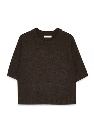 NA-KD SHORT SLEEVE - Základné tričko - brown
