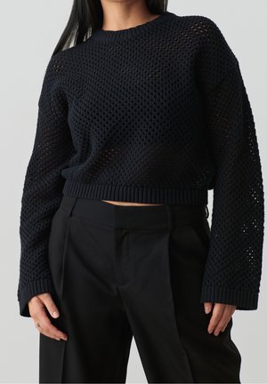 Strickpullover - black