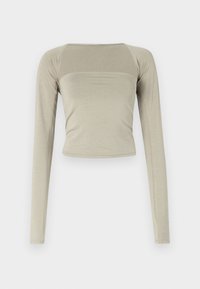SOFT TOUCH SQUARE TOP - T-shirt à manches longues - elephant skin