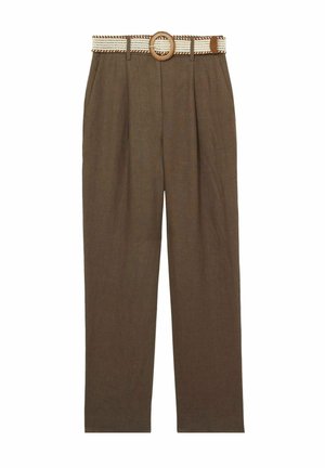 Reiss REGULAR FIT-BEAU BELTED TAPERED - Bukser - mink neutral