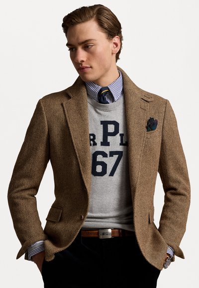 Polo Ralph Lauren MONOGRAM COTTON SWEATER - Džemperis - andover heather combo
