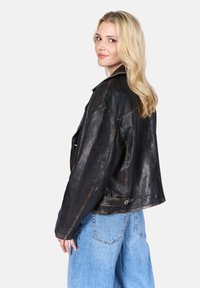 Freaky Nation ABBIE - Veste en cuir - used black
