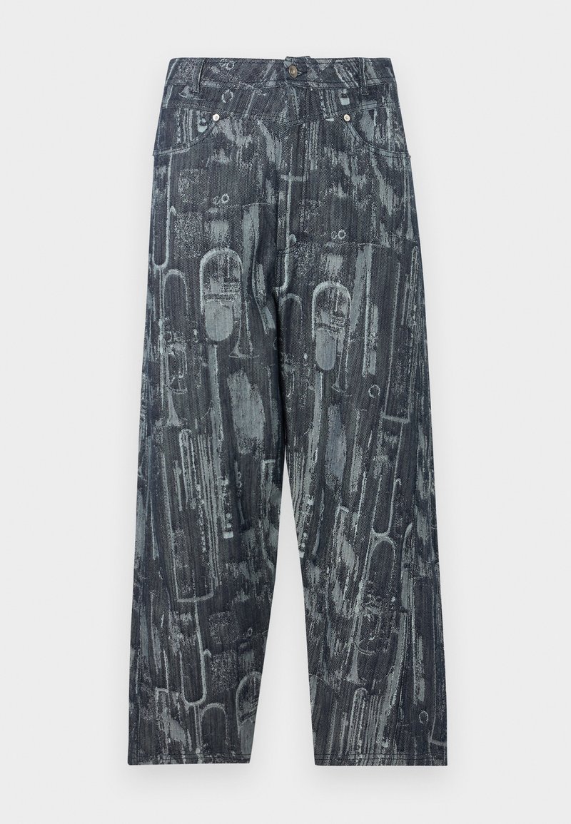 Henrik Vibskov CURVED PANTS - Relaxed fit jeans - instrument case denim ...