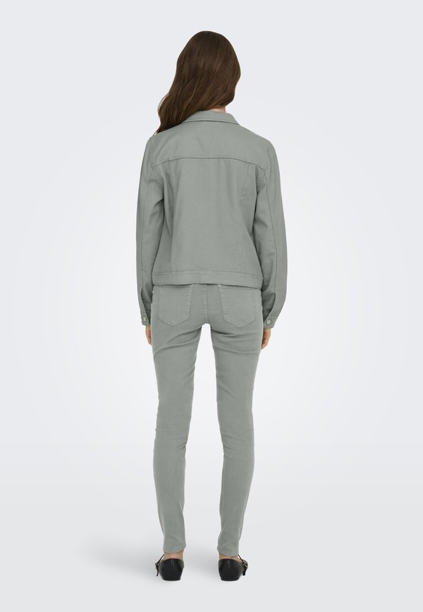 ONLTIA COLORED JACKET - Denim jacket - wrought iron4