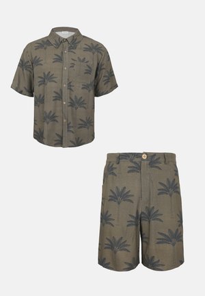 Pier One, LINEN MIX SET - Shorts - khaki