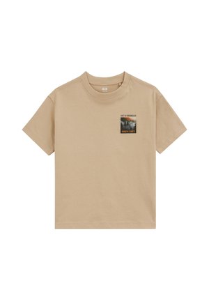 WE Fashion, T-shirt print - beige