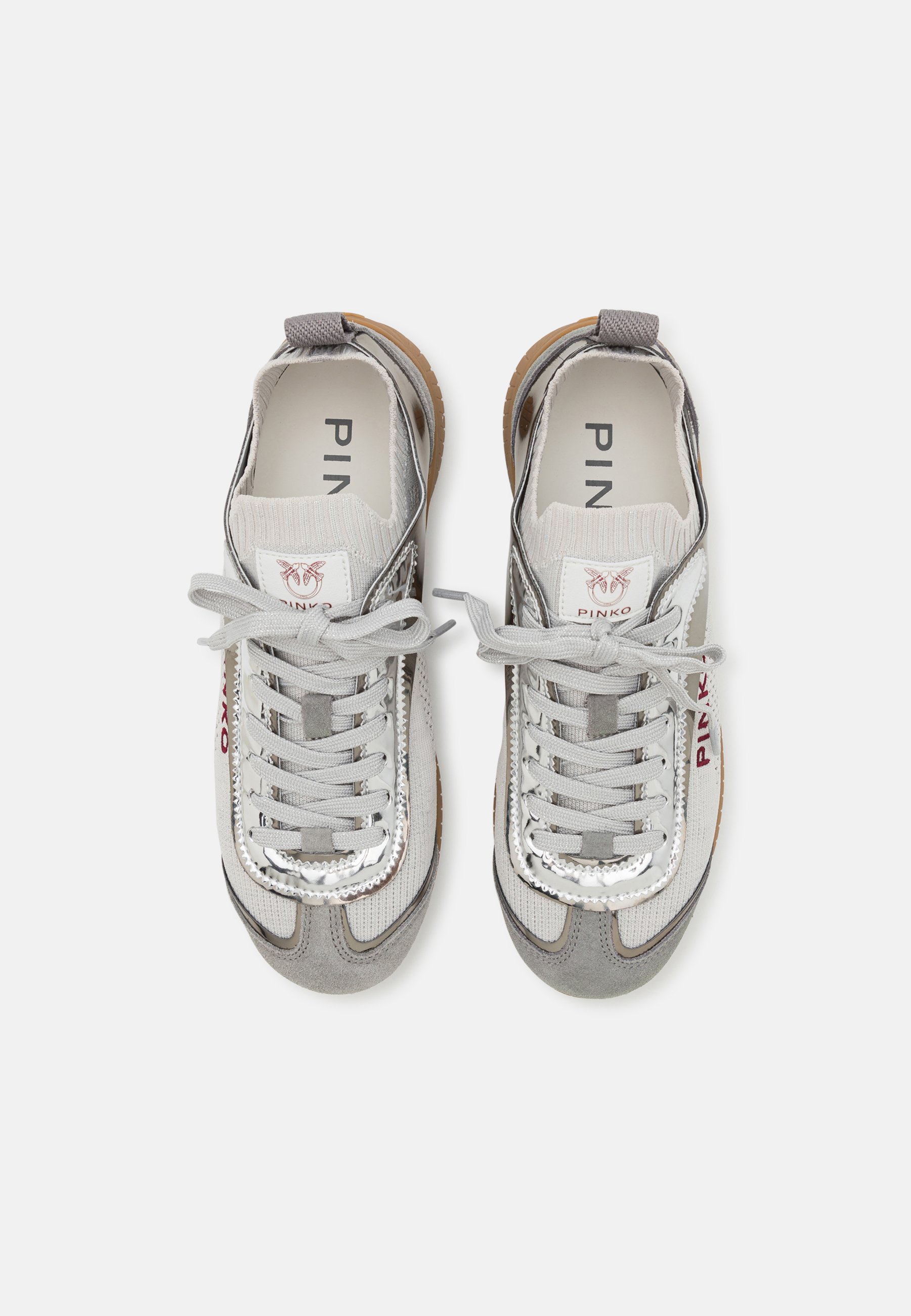 Pinko REBY - Sneaker low - silver/silberfarben - Zalando