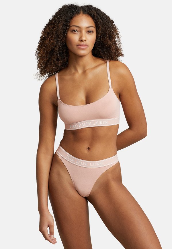 MID RISE THONG - Thong - clay