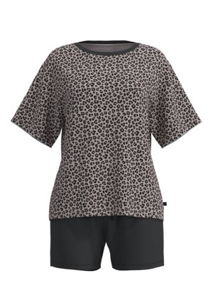 TOM TAILOR, SHORTY SET - Pidžaamakomplekt - braun-mittel-allover