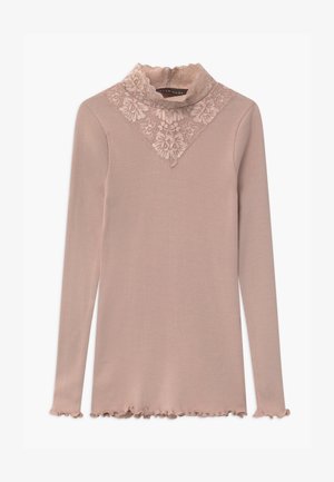 ORGANIC TURTLENECK - Top s dlouhým rukávem - vintage powder