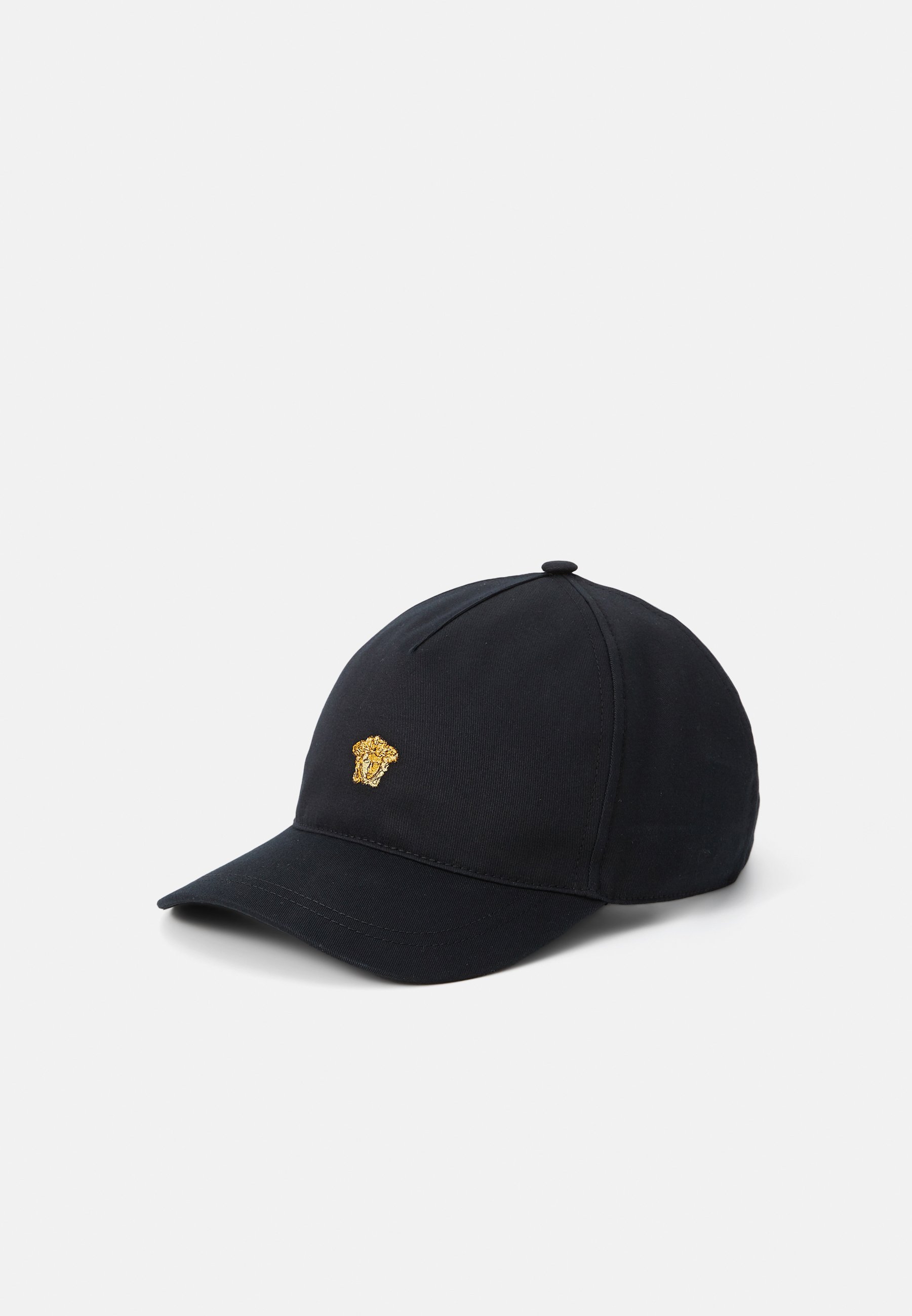 Versace BASEBALL EMBROIDERED MEDUSA - Cap - black/gold-coloured
