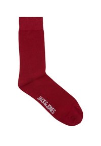 Jack & Jones JACXMAS WRAPPING SOCKS 5 PACK - Sokken - navy blazer pack:aventurine - black - navy blazer - rio red