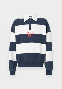 LOGO STRIPED - Sweatshirt - navy/white