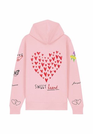 SWEETHEART PRINT - Sweat zippé - pink
