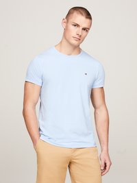 Tommy Hilfiger - STRETCH SLIM FIT TEE - Basic T-shirt - blue Thumbnail Image 1