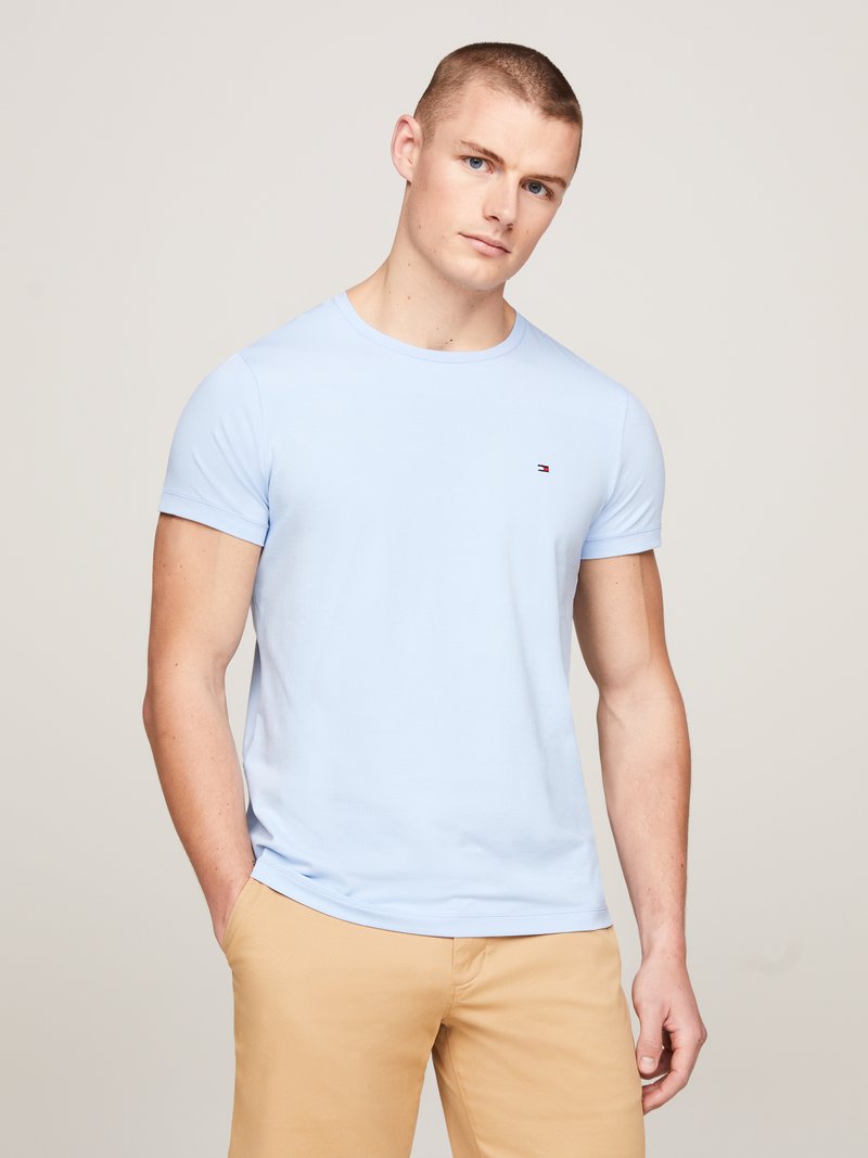 Tommy Hilfiger - STRETCH SLIM FIT TEE - Basic T-shirt - blue, Enlarge