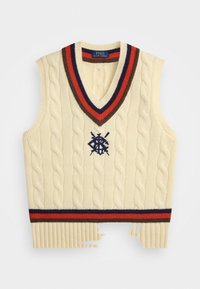 WOOL-BLEND CRICKET SWEATER VEST - Trui - cream