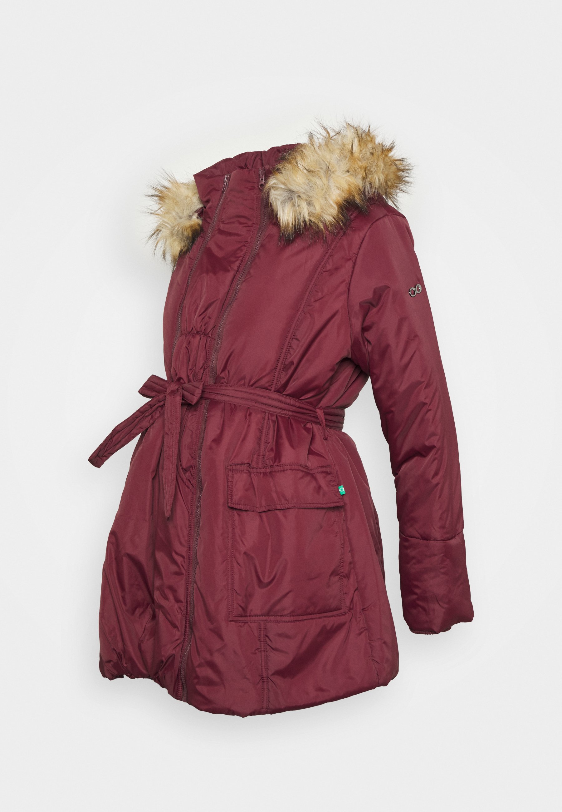 hip length puffer coat