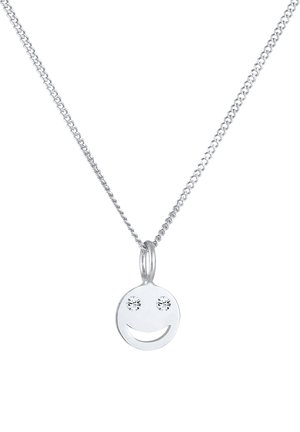 SPARKLING HAPPY FACE - MIT KRISTALLEN VON SWAROVSKI® - Halskette - silberfarben