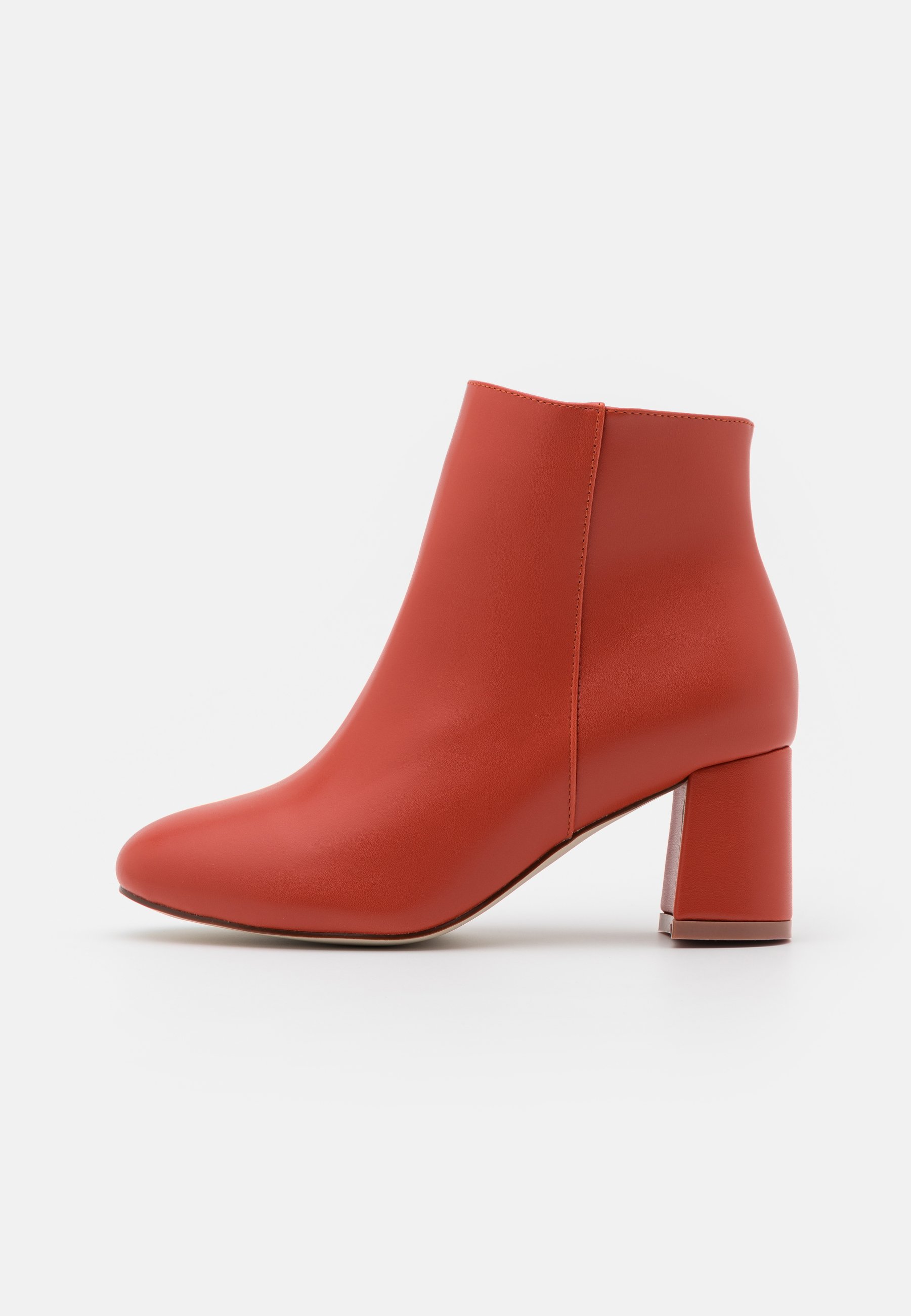 wide fit red ankle boots