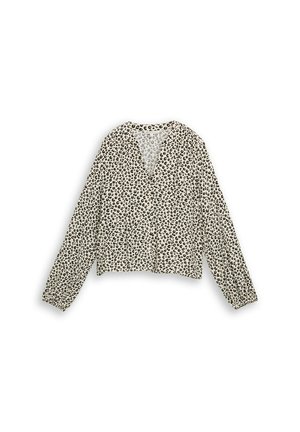 TOM TAILOR DENIM, TOM TAILOR DENIM BLUSEN & SHIRTS BLUSE MIT MUSTER - Blouse - beige brown leo print