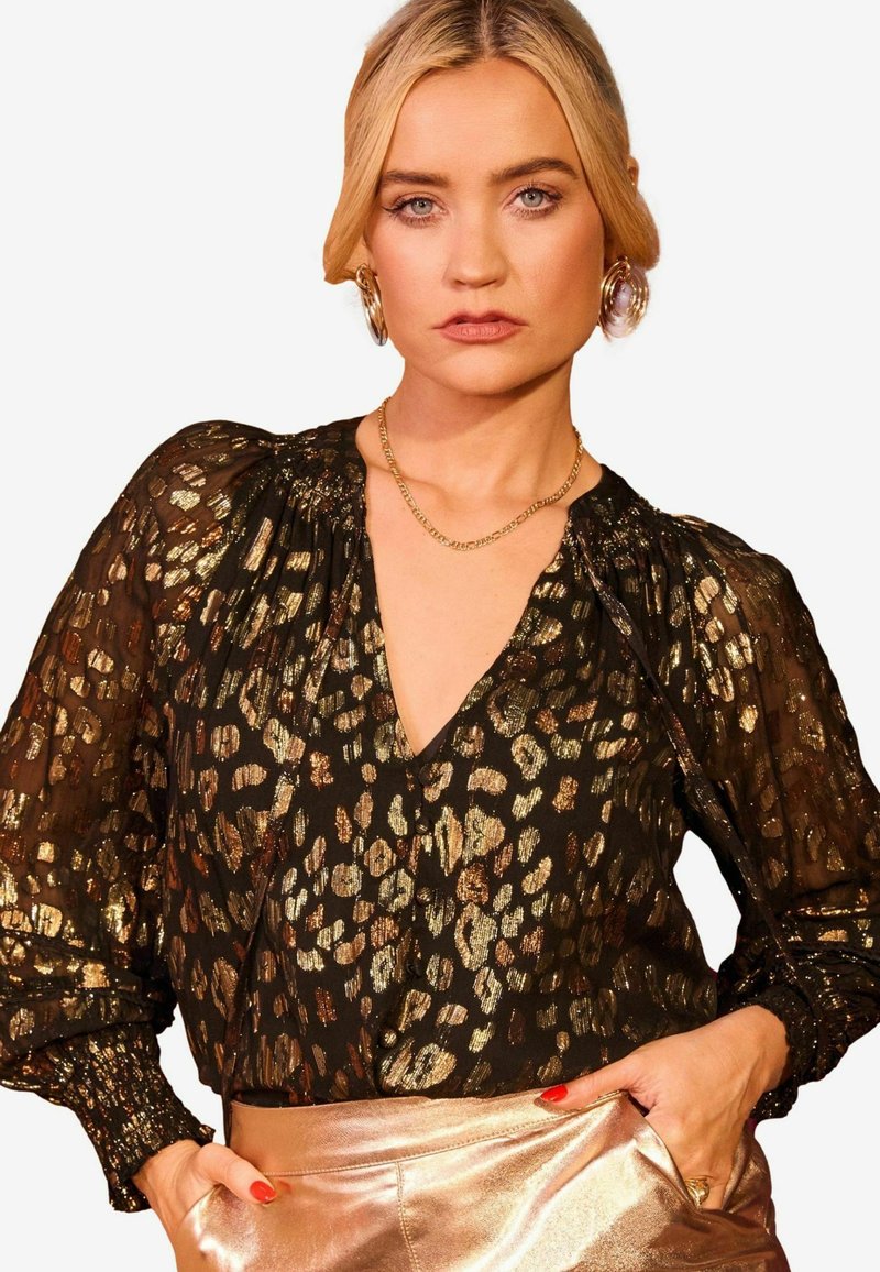 Love & Roses REGULAR FIT - Pusero - black leopard