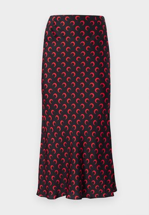MARINE SERRE MOON PRINTED FLOU SKIRT - Falda de tubo - black/red