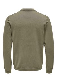 Only & Sons WYLER LIFE REG 14 LS NOOS - Polo shirt - chinchilla