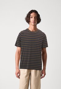 Jack & Jones JPRCCLOGAN TEE CREW NECK 5 PACK - Μπλουζάκι με στάμπα - cloud dancer/slateblack/black/nightsky