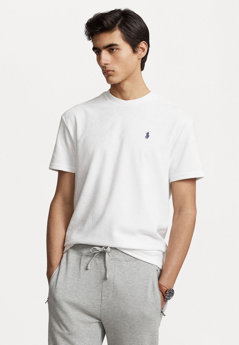 Polo Ralph Lauren - CLASSIC FIT TERRY T-SHIRT - T-shirt basique - white, Agrandir