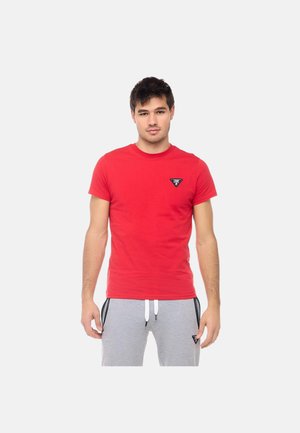 LEONE 1947 MAN T-SHIRT SHORT SLEEVES PATCH - T-shirt con stampa - red