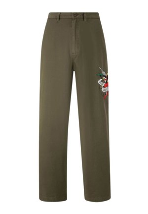 Ed Hardy TRUE TILL DEATH BAGGY SKATER - Trousers - green