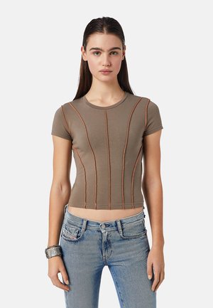 CUTIELOCK - T-shirt con stampa - brown