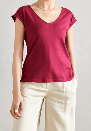 Anna Field T-Shirt basic - berry