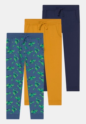 3 PACK - Pantalones - ochre/blue/dark blue