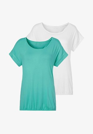 LASCANA, 2 PACK - T-Shirt basic - mint creme