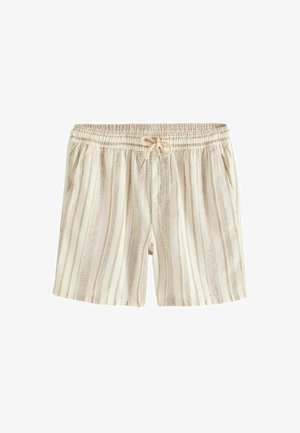 Next STRIPED TEXTURED DOCK REGULAR FIT - Træningsbukser - mottled beige