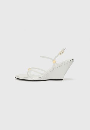 Proenza Schouler COIL - Sandalias de cuña - white