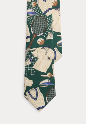 Polo Ralph Lauren TENNIS-PRINT SILK TIE - Γραβάτα - dark green