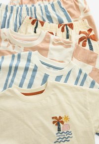 Next 3 PACK  REGULAR FIT - Pidžamas komplekts - blue ecru summer