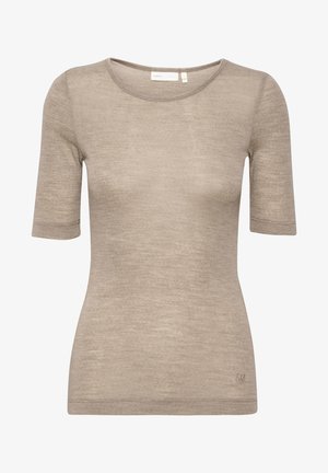 FANGIW - T-Shirt basic - oatmeal melange