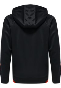 Hummel ACTION ZIP HOODIE KIDS UNISEX - Giacca sportiva - black cherry tomato