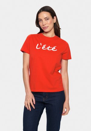 KORTNEA - T-shirt med print - poinciana