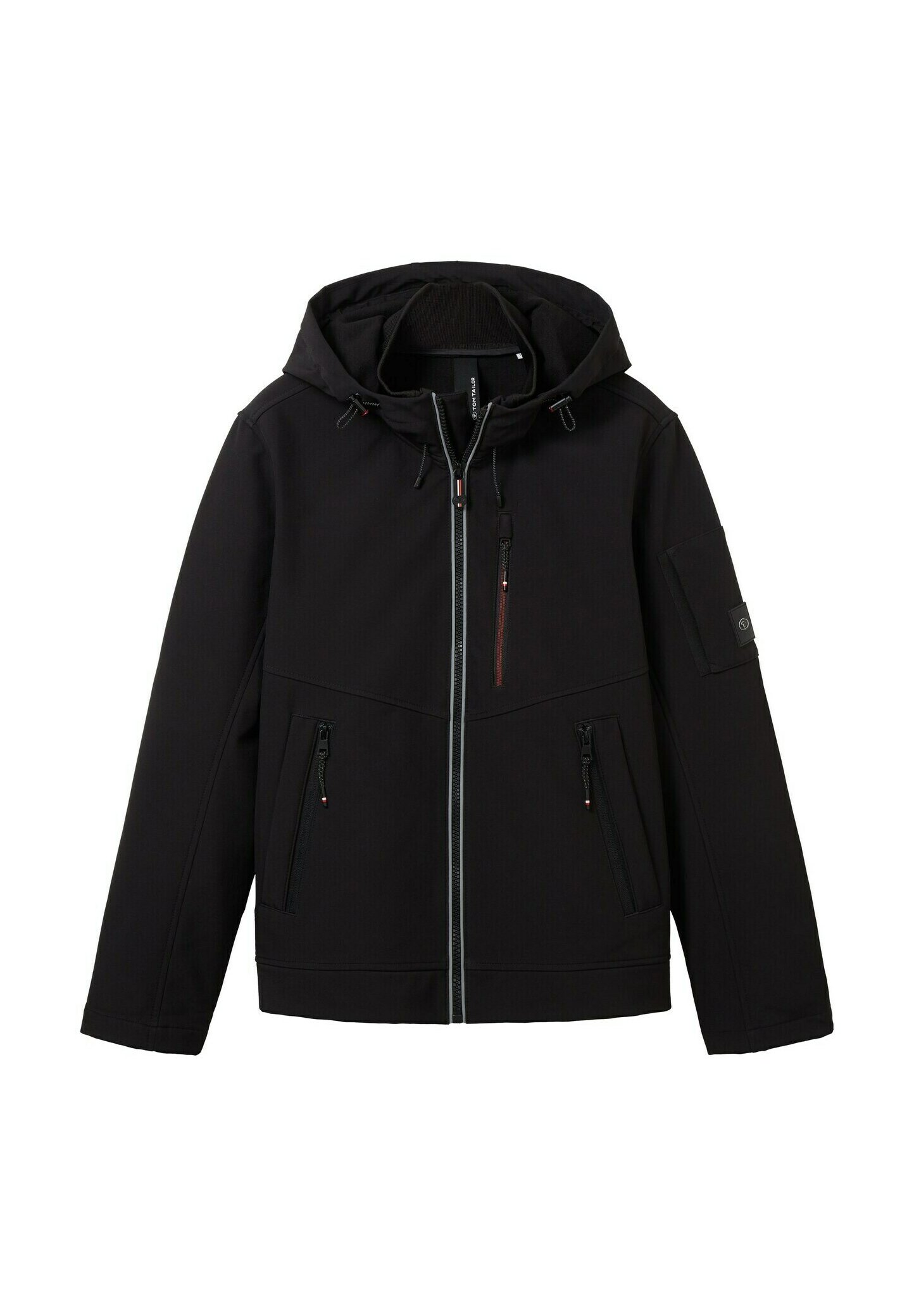 TOM TAILOR Herren Übergangsjacke Mit Kapuze – Stehkragen, Regular Fit, Polyester Mit Stretch