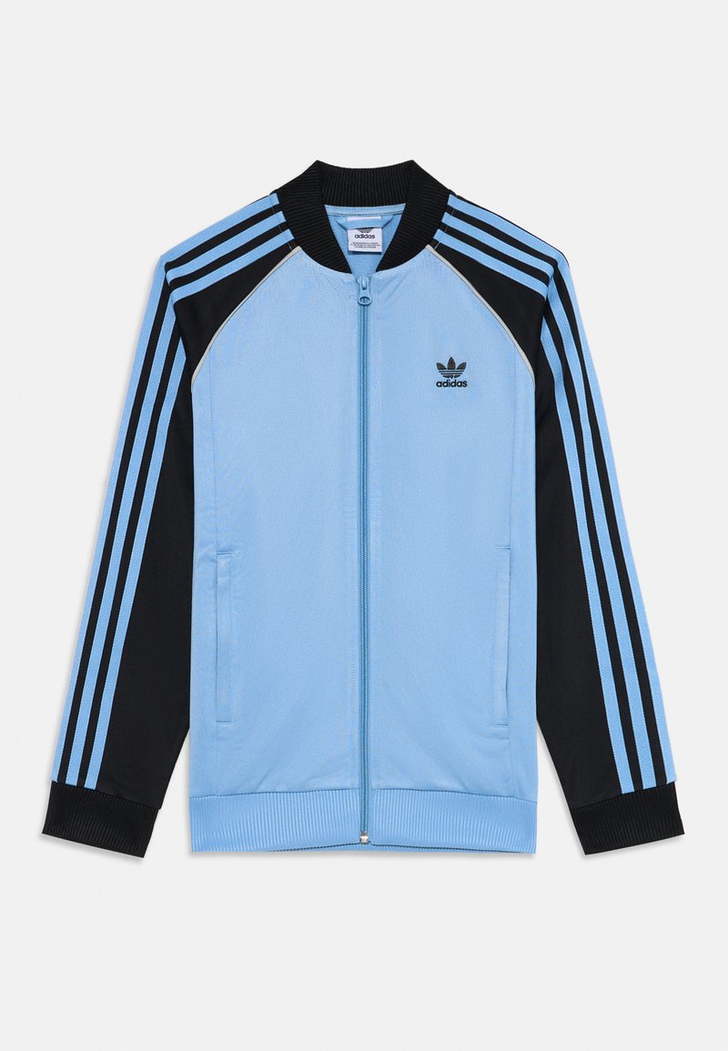adidas Originals SUPERSTAR - Tröja med dragkedja - ash blue/blå ...